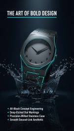 Dubai Aura Watch - Luxury Timepiece for Men & Women | Elegant Design | Stylish & Durable | Ideal for Casual & Formal Wear - Image 9